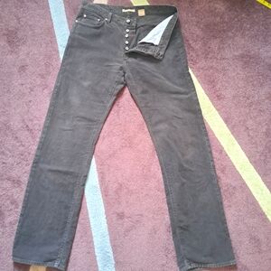 John Varvartos Pants Jeans Men's 36x35 Brown Button Fly Authentic Fit Cotton USA